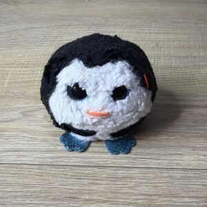 Ty Puffies Waddle Penguin Plush‎ Sparkle Beanie Boos Round Cute Black White Soft